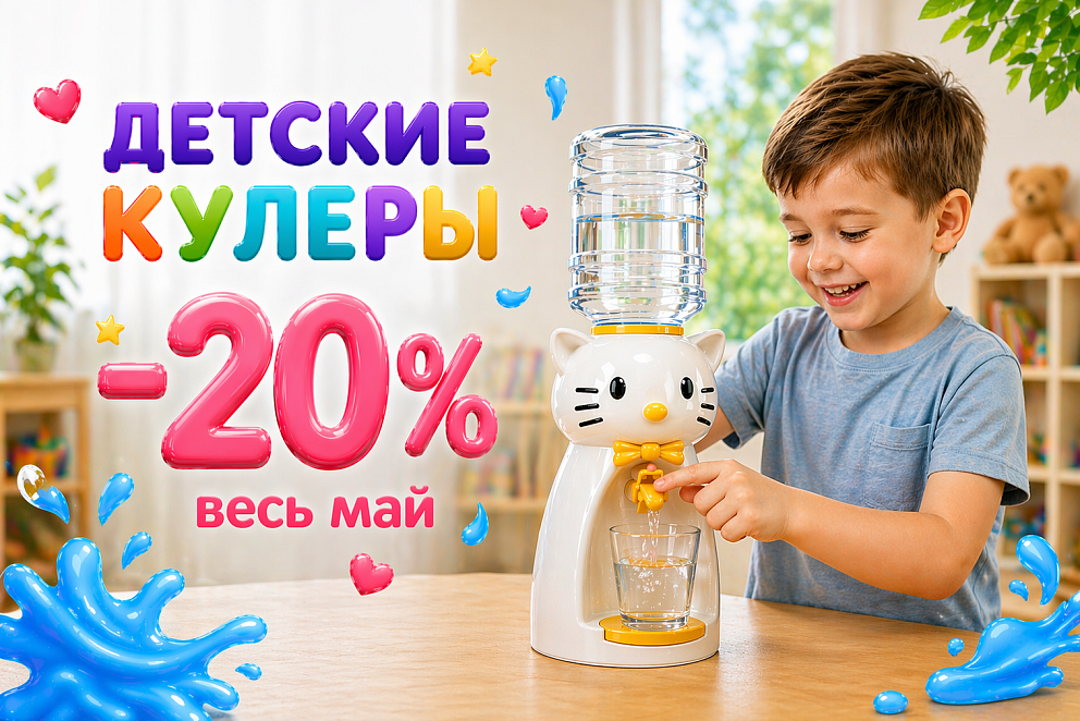 Скидка 20% на детские кулеры